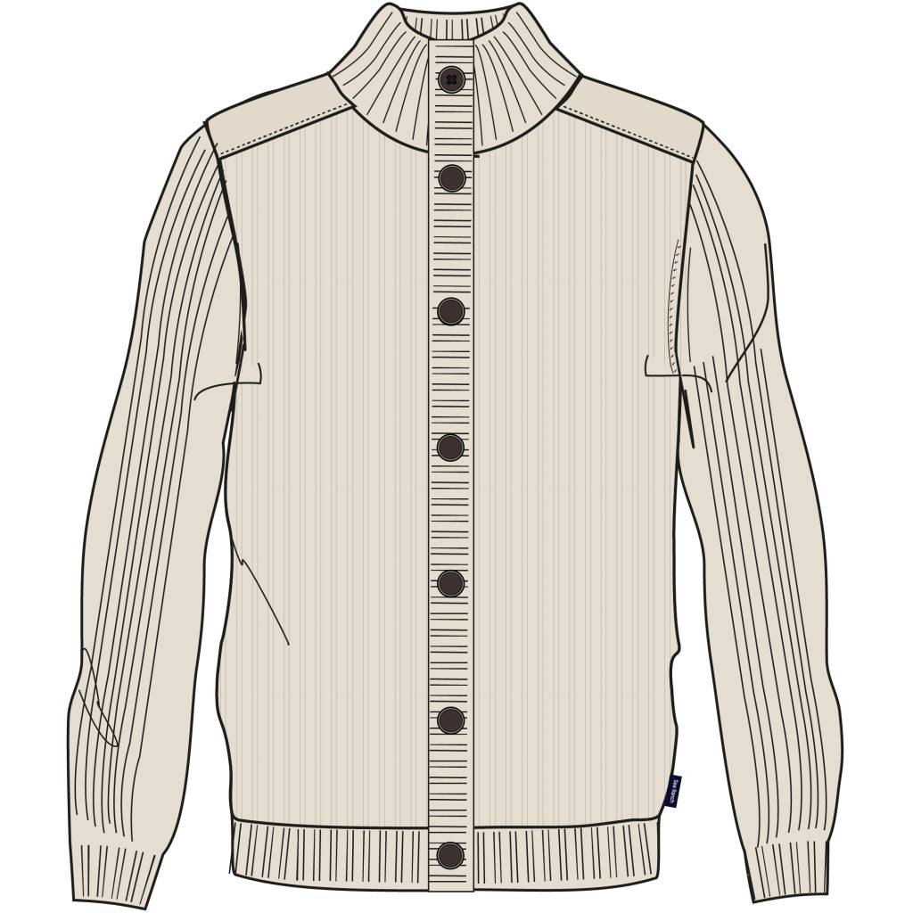 Sea Ranch All Knit Cardigan Knit Off White