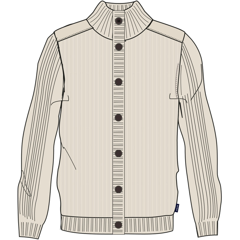 Sea Ranch All Knit Cardigan Knit Off White