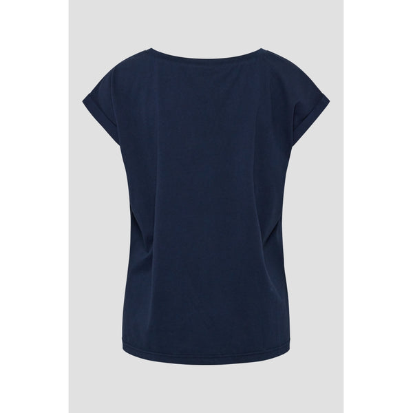 Redgreen Women Anetta Shirt Short Sleeve Tee 068 Navy
