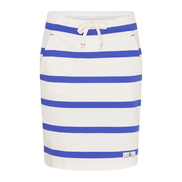 Anjelica Striped Skirt - Pearl/Alaskan Blue