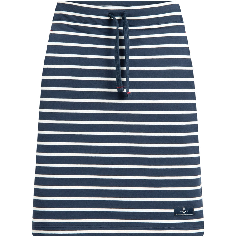 Sea Ranch Anjelica Striped Skirt Skirts SR Navy/Pearl Breton