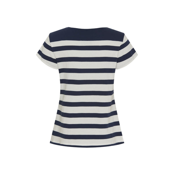 Sea Ranch Anny Tee Short Sleeve Tee Pearl/SR Navy