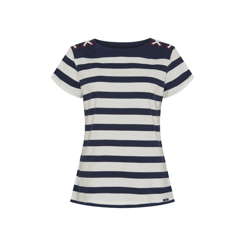 Sea Ranch Anny Tee Short Sleeve Tee Pearl/SR Navy