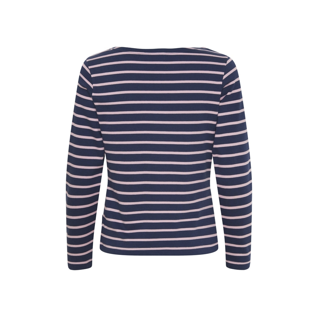 Sea Ranch Antibes Striped Long Sleeve Tee Long Sleeve Tee 4226 SR Navy/ Lilac