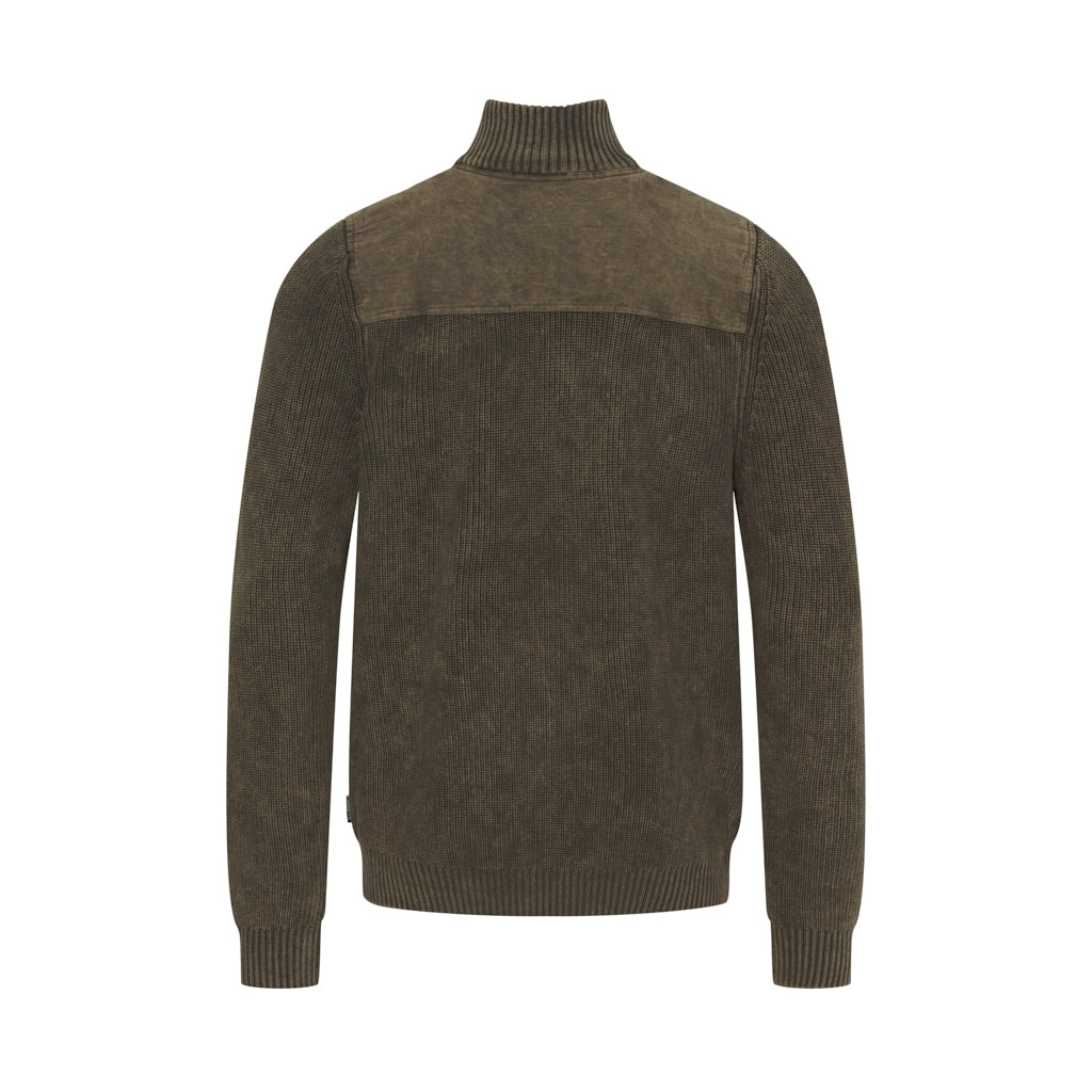 Sea Ranch Archibald Half Zip Knit Dark Brown
