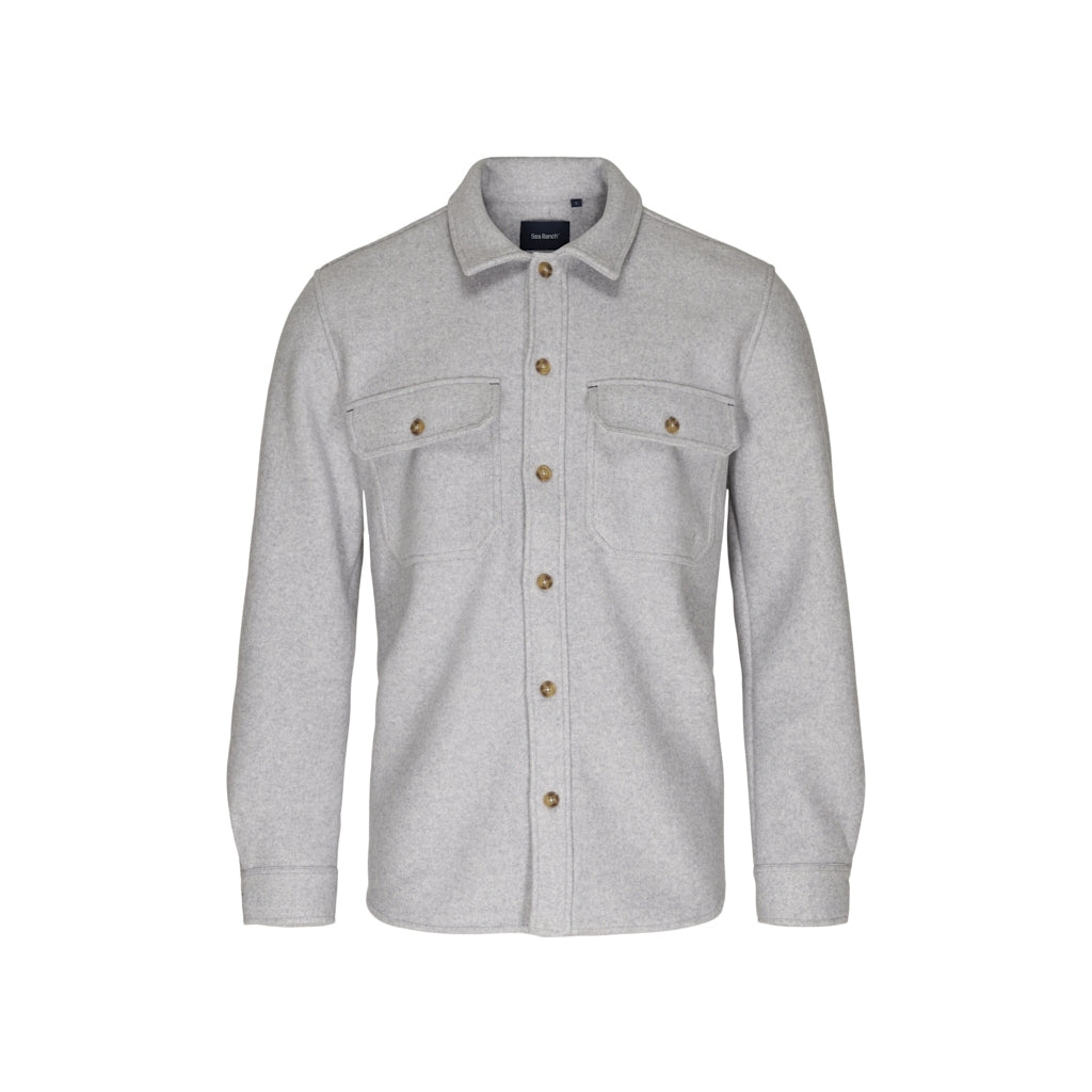 Sea Ranch Barney Overshirt Jackets and Coats Grey Melange