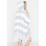 Sea Ranch Beach Poncho Towels Light Blue