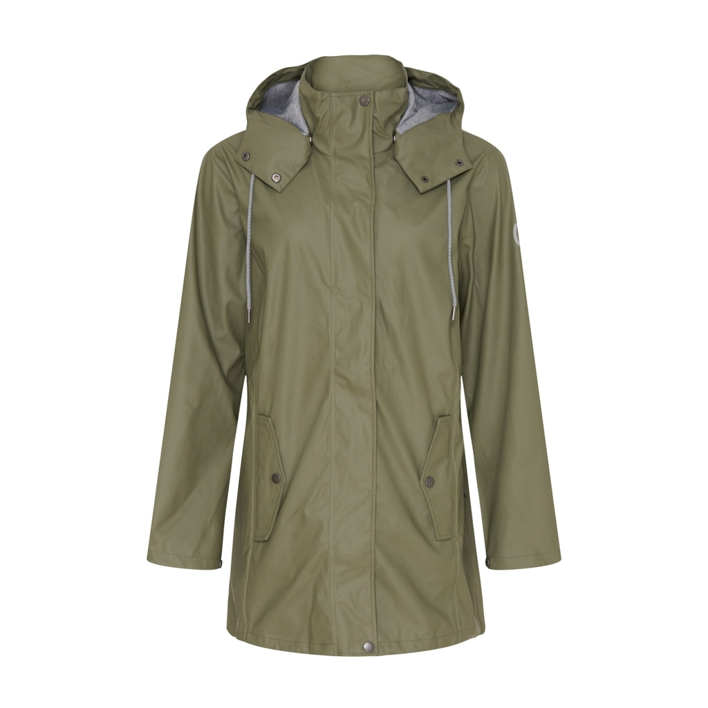Sea Ranch Brooke Solid Raincoat Jackets and Coats Army Grøn