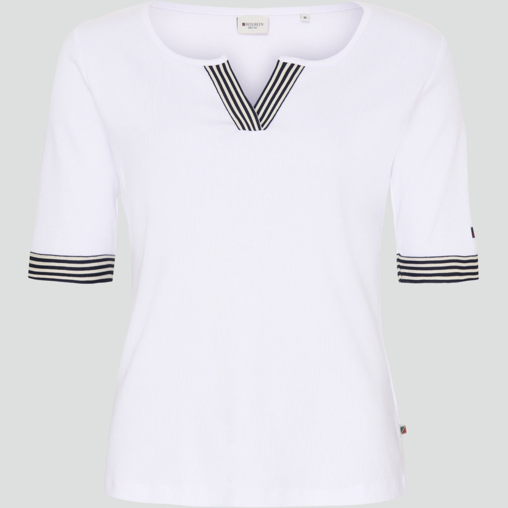 Redgreen Women Cait T-shirt Short Sleeve Tee White