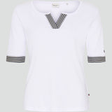 Redgreen Women Cait T-shirt Short Sleeve Tee White