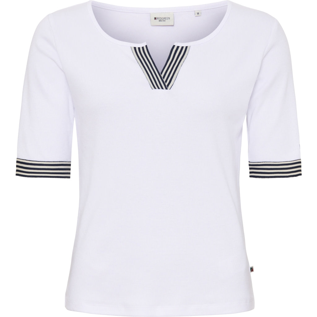 Redgreen Women Cait T-shirt Short Sleeve Tee White