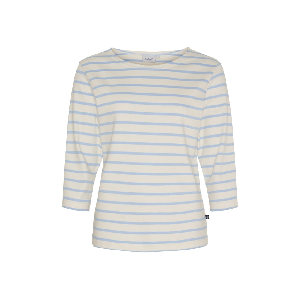 Sea Ranch Cannes 3/4 sleeve Tee Long Sleeve Tee 1146 Ecru/Blue Bell