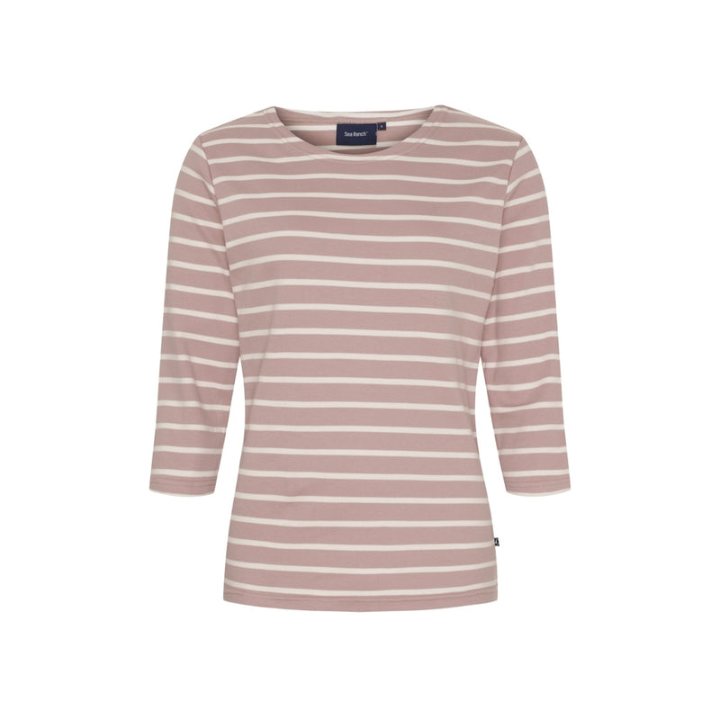 Sea Ranch Cannes 3/4 sleeve Tee Long Sleeve Tee 3120 Woodrose / Ecru