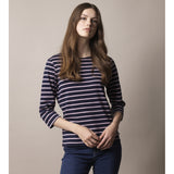 Sea Ranch Cannes 3/4 sleeve Tee Long Sleeve Tee 4226 SR Navy/ Lilac