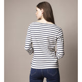 Sea Ranch Cannes 3/4 sleeve Tee Long Sleeve Tee Ecru/SR Navy