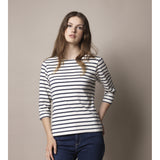 Sea Ranch Cannes 3/4 sleeve Tee Long Sleeve Tee Ecru/SR Navy