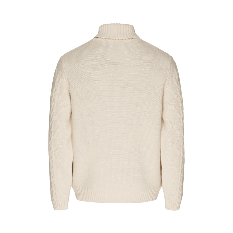 Sea Ranch Caspian Knit Roll Neck Knit Ecru