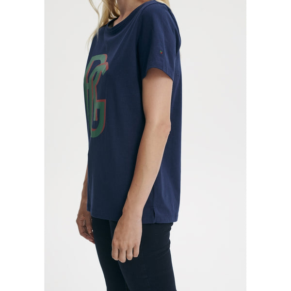 Redgreen Women Cayla T-shirt Short Sleeve Tee 068 Navy