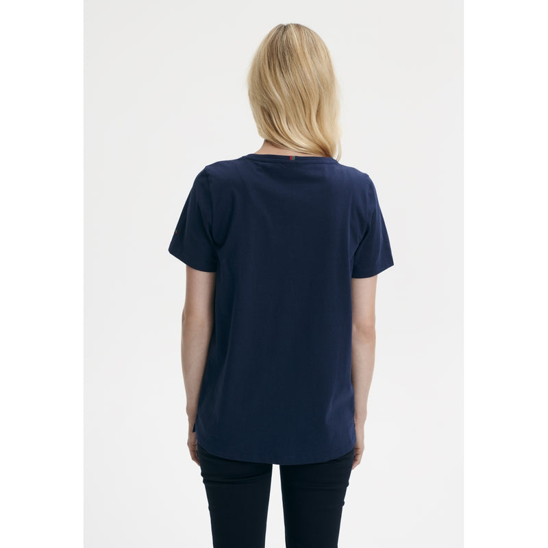 Redgreen Women Cayla T-shirt Short Sleeve Tee 068 Navy