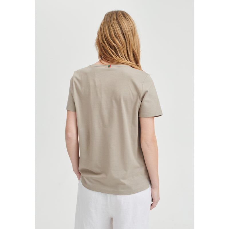 Redgreen Women Cayla T-shirt Short Sleeve Tee Mid Sand Pattern
