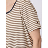 Redgreen Women Cecilie Tee Polo Shirts 125 Dark Sand Stripe