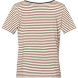 Redgreen Women Cecilie Tee Polo Shirts 125 Dark Sand Stripe