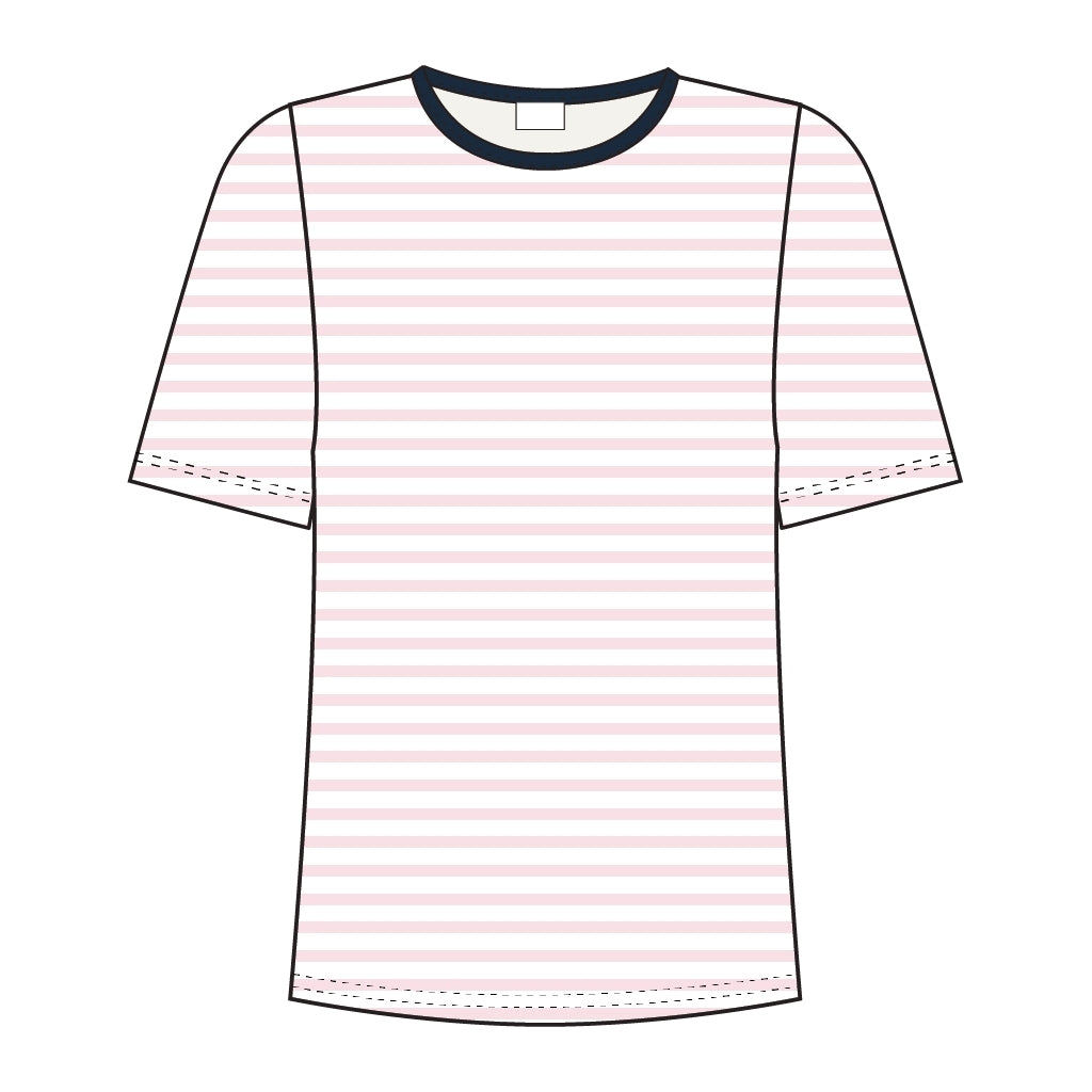 Redgreen Women Cecilie Tee Polo Shirts 141 Rose Stripe