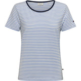 Redgreen Women Cecilie Tee Polo Shirts 161 Sky Blue Stripe