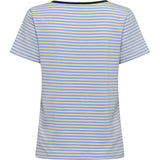 Redgreen Women Cecilie Tee Polo Shirts 161 Sky Blue Stripe