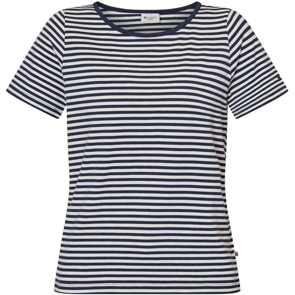 Redgreen Women Cecilie Tee Polo Shirts 169 Dark Navy Stripe