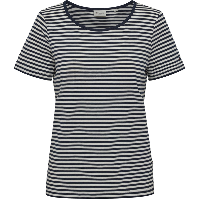 Redgreen Women Cecilie Tee Polo Shirts 169 Dark Navy Stripe