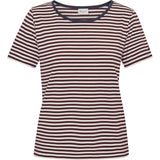 Redgreen Women Cecilie Tee Polo Shirts 185 Plum Stripe