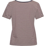 Redgreen Women Cecilie Tee Polo Shirts 185 Plum Stripe
