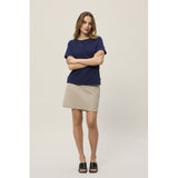 Redgreen Women Celina T-shirt Short Sleeve Tee 068 Navy