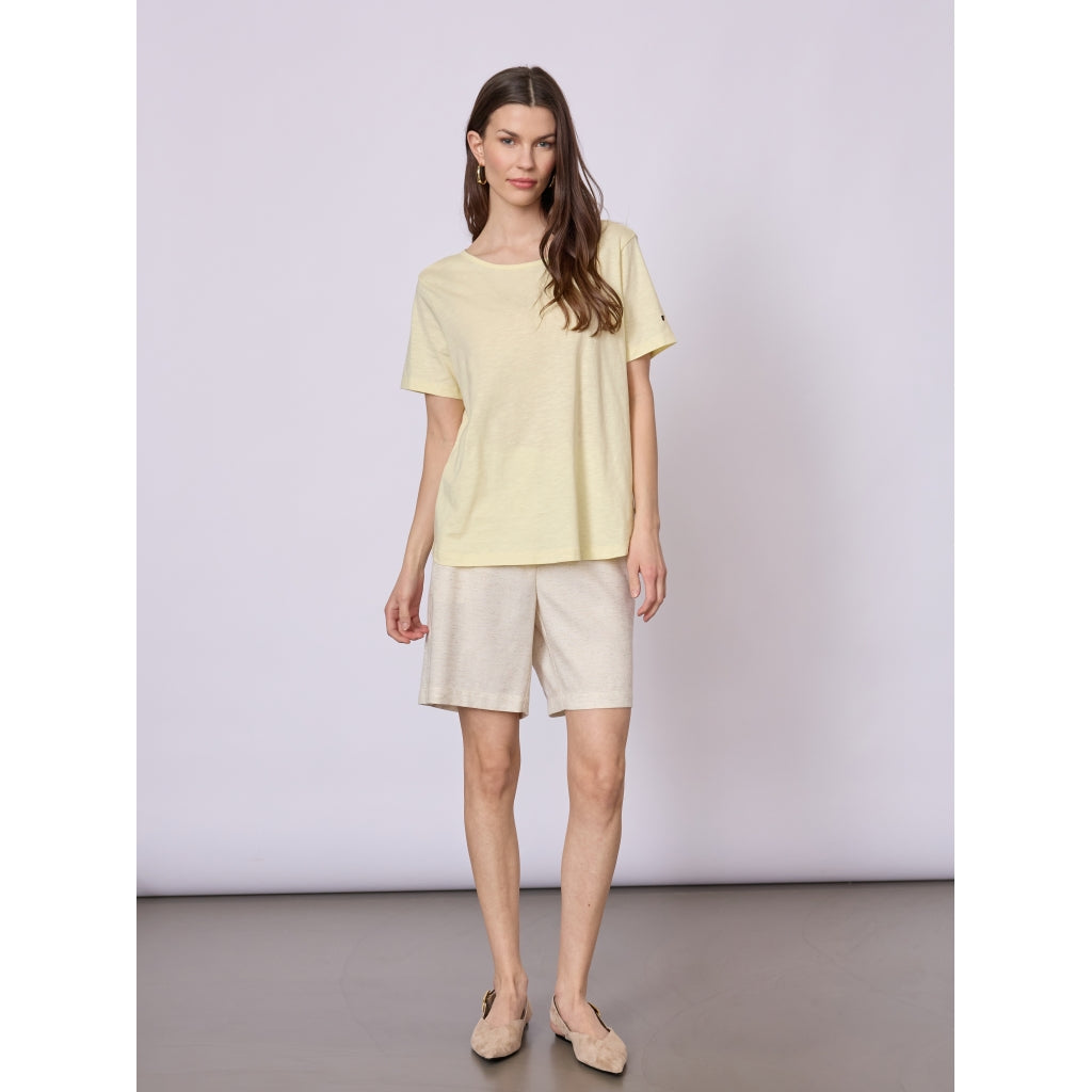 Redgreen Women Celina T-shirt Short Sleeve Tee Yellow