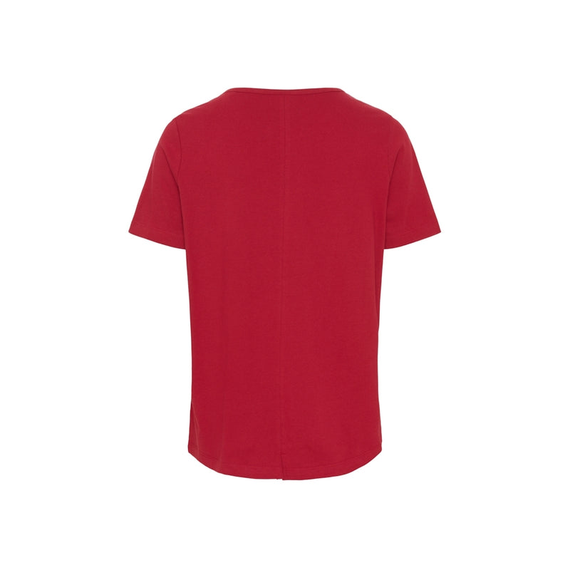 Redgreen Women Cesi T-shirt Short Sleeve Tee 047 Dark Red