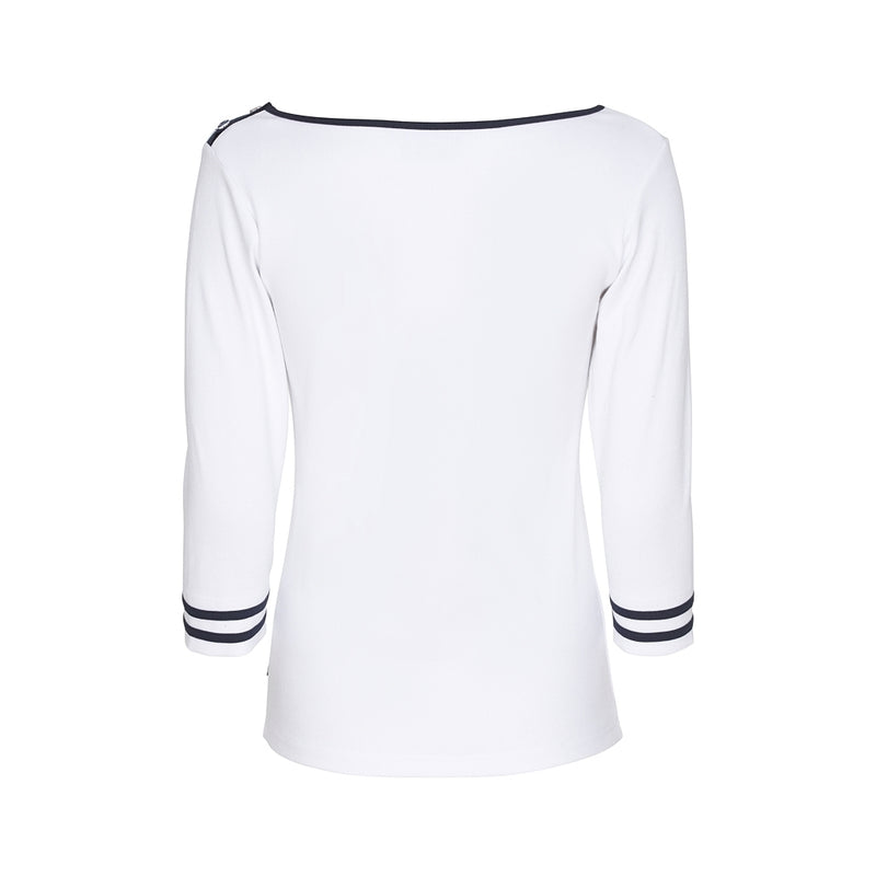 Sea Ranch Charlotte Long Sleeve Tee Long Sleeve Tee White