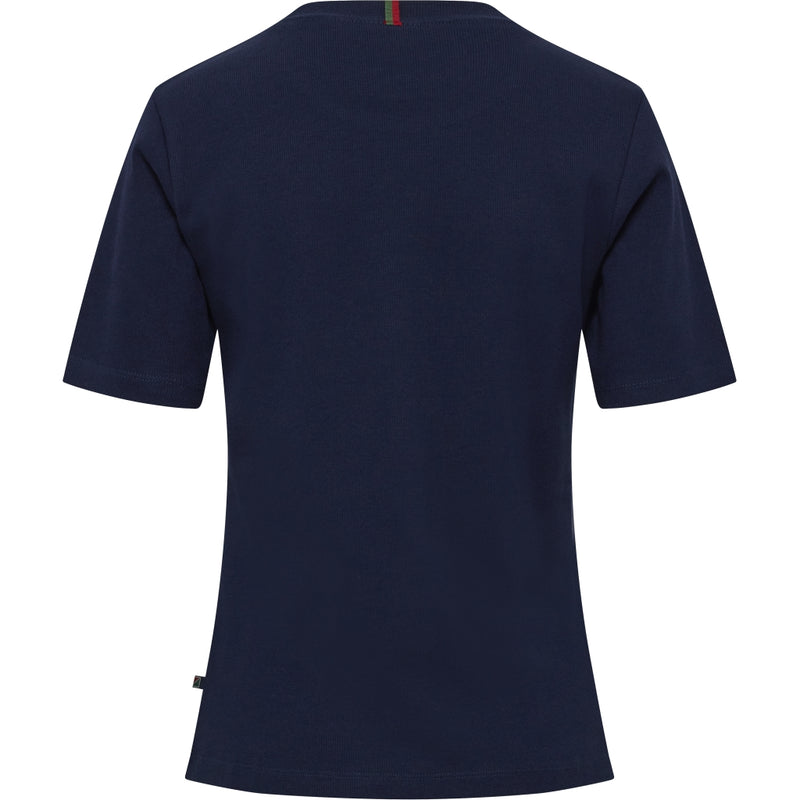 Redgreen Women Cherisa T-shirt Short Sleeve Tee 068 Navy