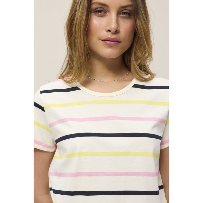 Redgreen Women Chris T-shirt Short Sleeve Tee 141 Rose Stripe