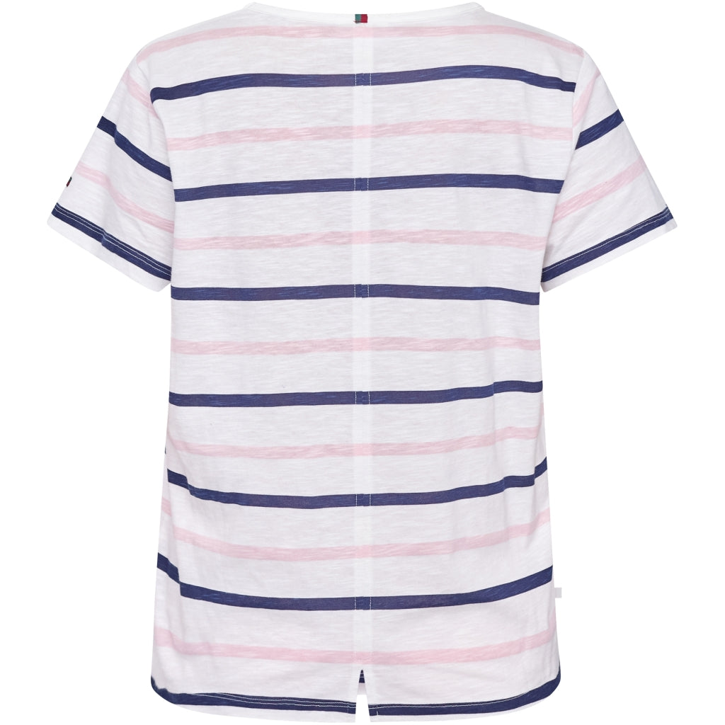 Redgreen Women Chris T-shirt Short Sleeve Tee 145 Pink Stripe