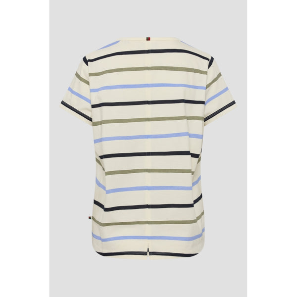 Redgreen Women Chris T-shirt Short Sleeve Tee 161 Sky Blue Stripe