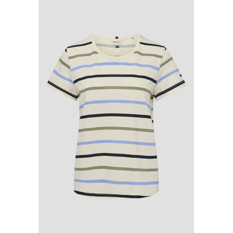 Redgreen Women Chris T-shirt Short Sleeve Tee 161 Sky Blue Stripe