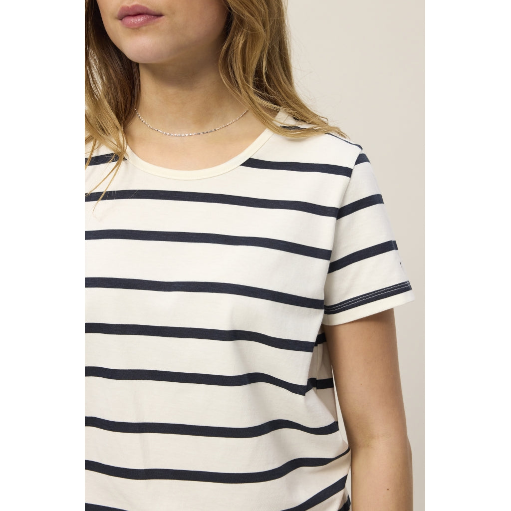 Redgreen Women Chris T-shirt Short Sleeve Tee 168 Navy Stripe