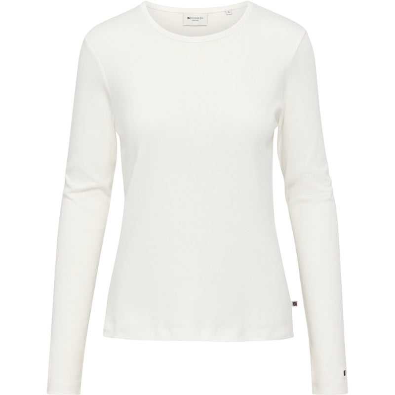 Redgreen Women Ciljla Long Sleeve T-shirt Long Sleeve Tee White