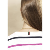 Redgreen Women Cille T-shirt Short Sleeve Tee 145 Pink Stripe
