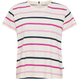 Redgreen Women Cille T-shirt Short Sleeve Tee 145 Pink Stripe