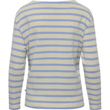 Redgreen Women Claudia T-shirt Long Sleeve Tee 162 Light Blue Stripe