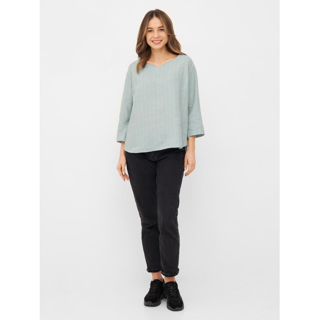 Sea Ranch Corrie Aqua Blue Blouse Aqua Blue
