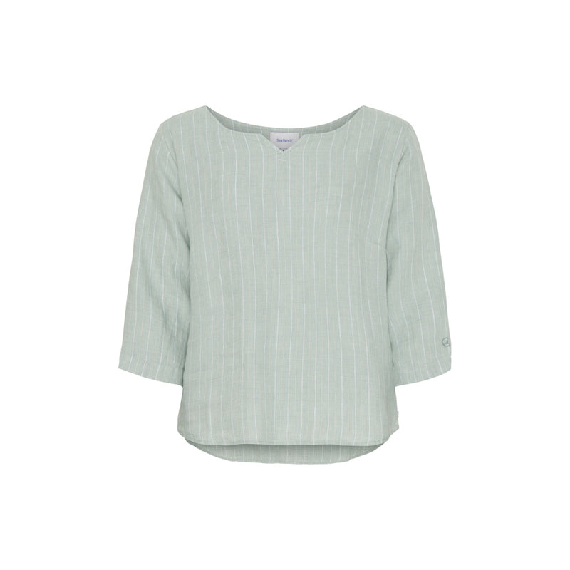 Sea Ranch Corrie Aqua Blue Blouse Aqua Blue