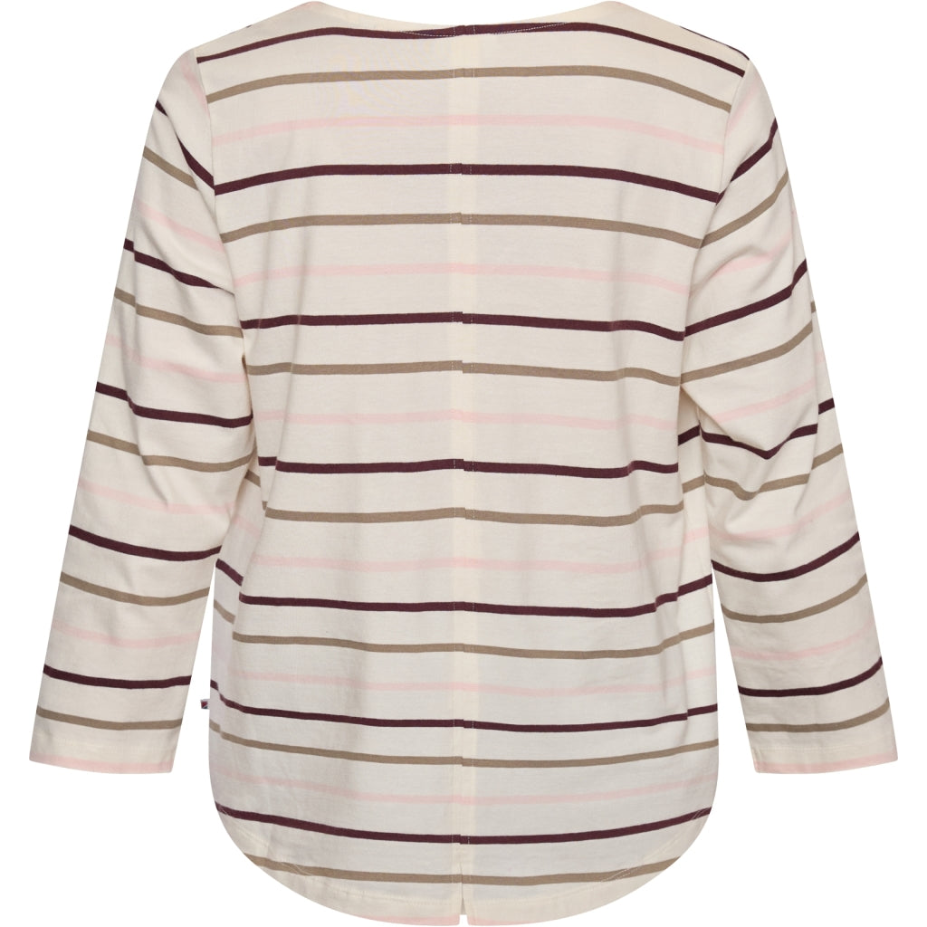 Redgreen Women Croco T-shirt Short Sleeve Tee 141 Rose Stripe